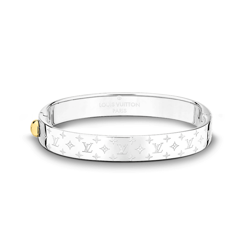 Louis Vuitton Nanogram Cuff 18K Gold Bracelet