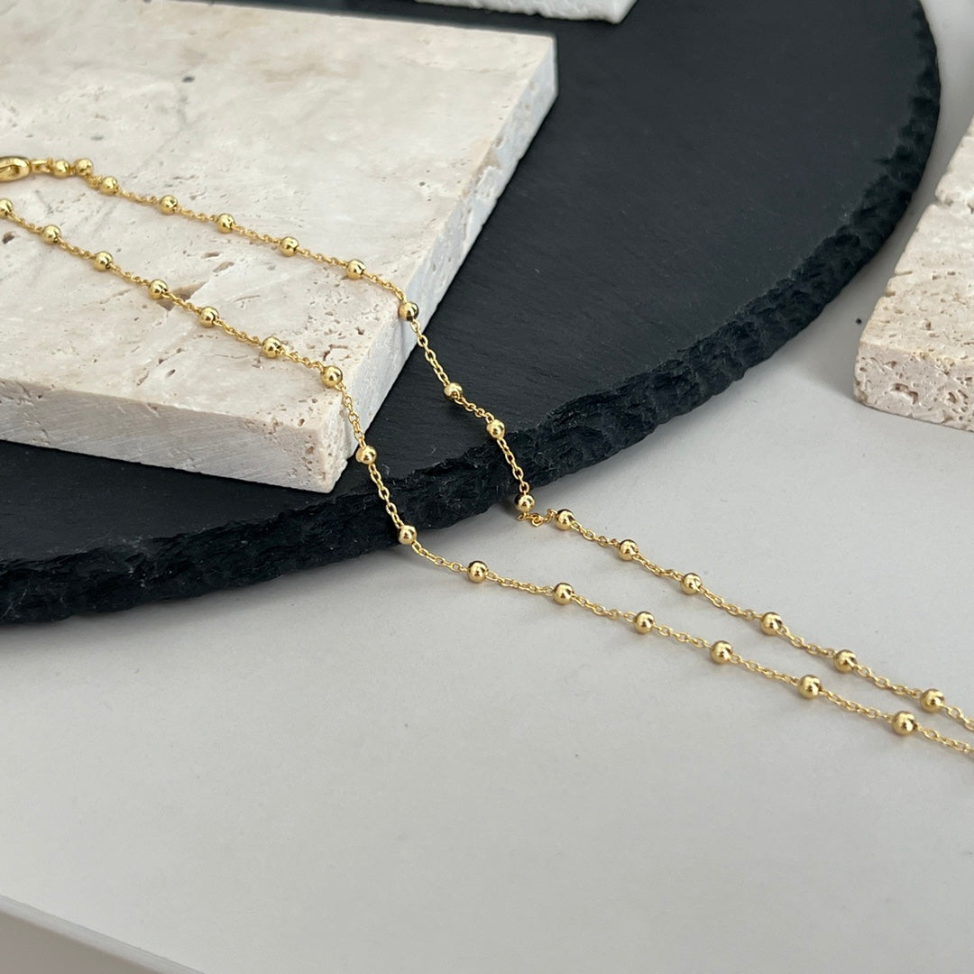 18K Double Gucci Interlocking Gucci Necklace
