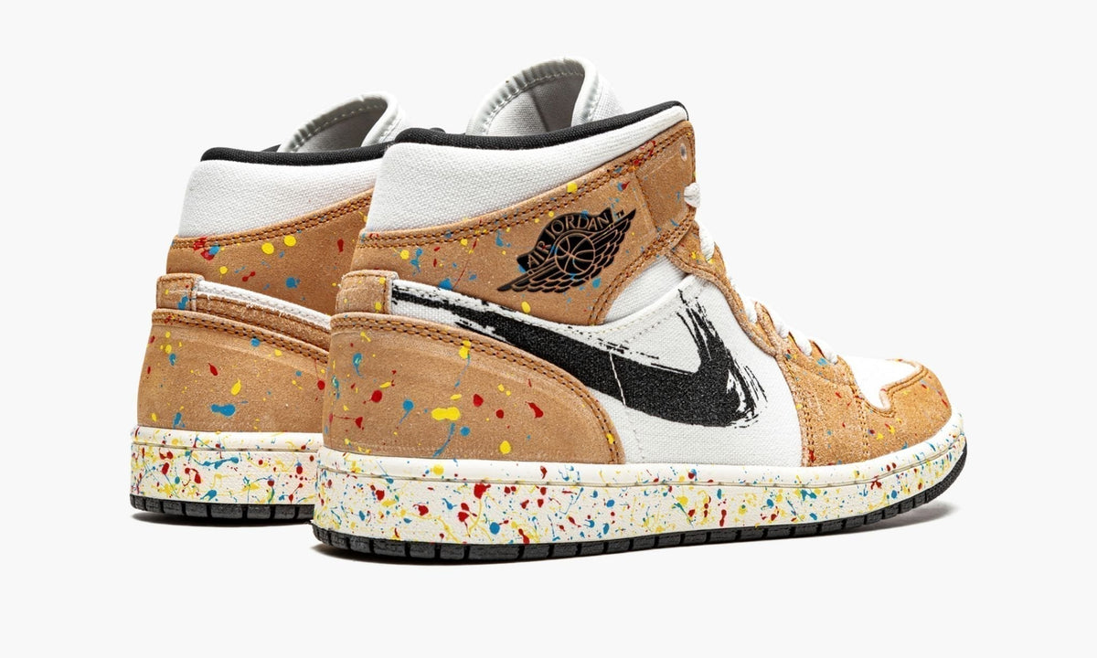 Air Jordan 1 Mid SE Brushstroke Sneakers