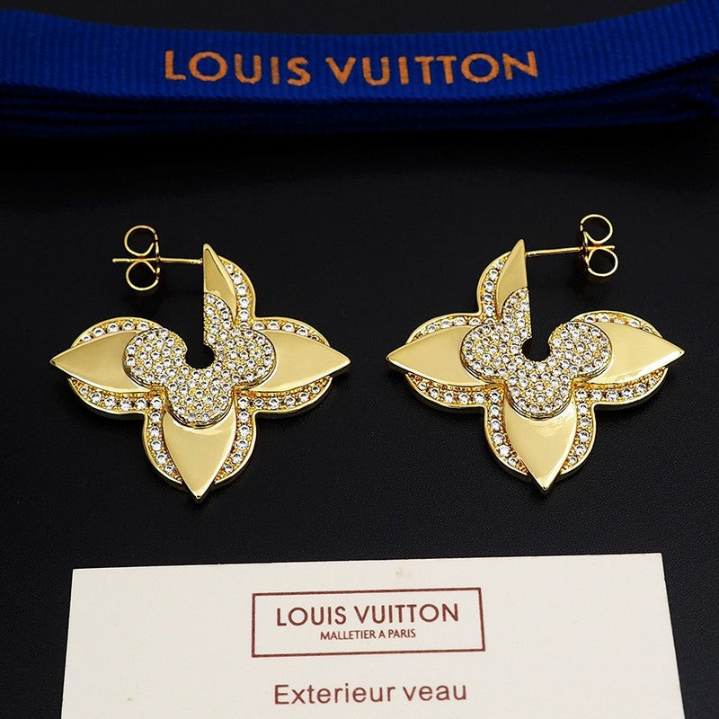Louis Vuitton Medaillon 18K Gold Earrings