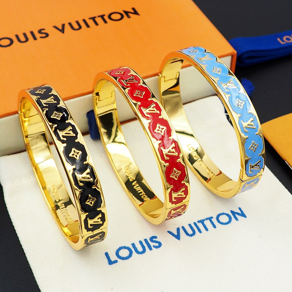 18K Louis Vuitton Color Monogram Bracelet