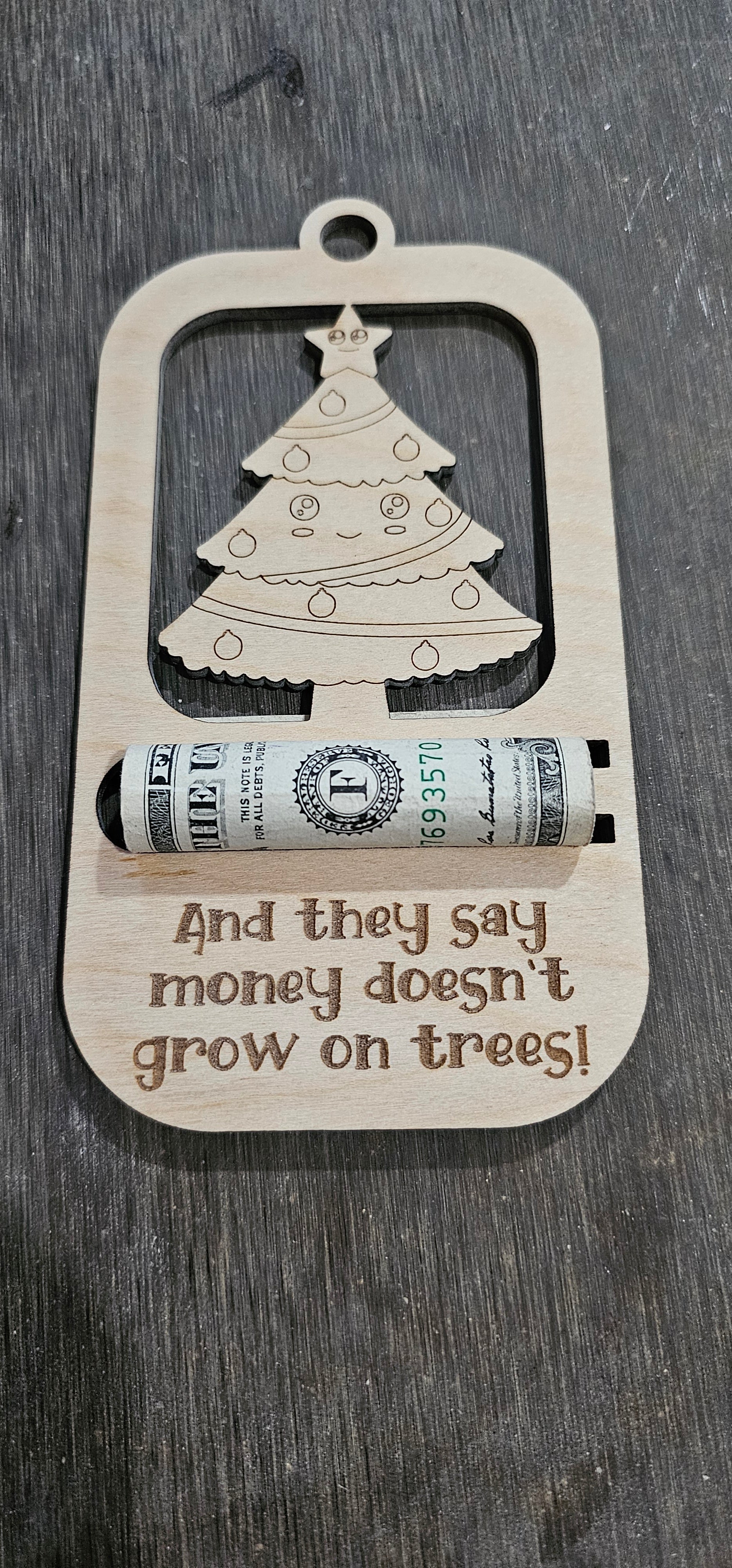 Christmas Cash Ornament- Christmas Tree